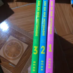 Truyện tranh full bộ - Anh em nhà  Motohashi (tập 1 seal, 2,3 unsel chưa sd, giá bìa 204 565388