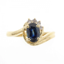 Nhẫn Sapphire K18YG 0.70CT - Hàng hiệu Chính hãng 856391