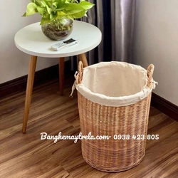 Giỏ tròn mây tre đan tự nhiên 525243