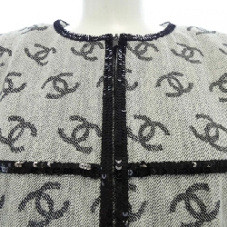 Áo khoác không cổ CHANEL 637183