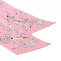 Hàng hiệu Authentic Hermès LES CLES A POIS Twilly 063871S Khăn quàng 806954