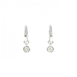 K18WG 2WAY Bông tai kim cương 0.20CT - Hàng hiệu Chính hãng