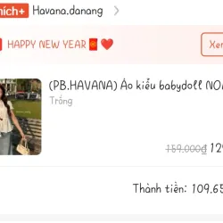 Áo kiểu babydoll tay bồng nhà havana 756900