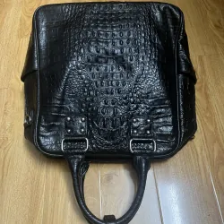 Balo đa năng size 29*30*13 da thật dập vân 2hand 933088