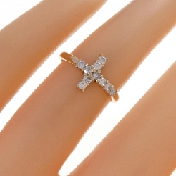 Nhẫn kim cương K18PG chéo 0.20CT - Hàng hiệu chính hãng 853651