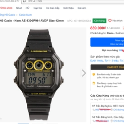 Đồng hồ casio AE-1300WH giá học sinh sinh viên 273209