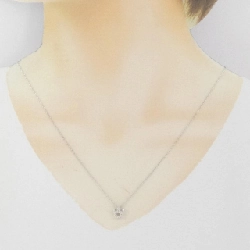 K18WG Vương miện Dây chuyền Kim cương 0.08CT - Hàng hiệu Chính hãng 861380