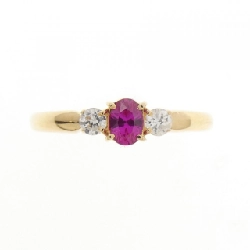 Nhẫn Ruby tổng hợp K18YG - Hàng hiệu Authentic 849644