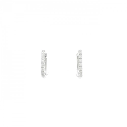 K18WG Bông tai kim cương 0.08CT - Hàng hiệu Authentic