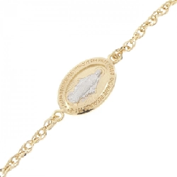 Dây chuyền đeo cổ chữ thập 750YG/K18YG/K18WG - Hàng hiệu Authentic 862322