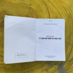 GIÁO TRÌNH LÝ LUẬN NHÀ NƯỚC VÀ PHÁP LUẬT 795394