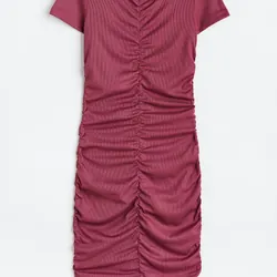 Đầm body nhún H&M mua ở store VN, size S, hồng ruốc