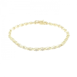 K18YG Vòng tay kim cương 1.00CT - Hàng hiệu Chính hãng 872816