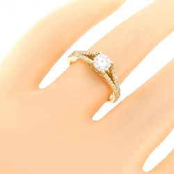 Nhẫn kim cương K18YG 0.507CT 670929