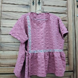 Áo babydoll vải somi, rộng 60182