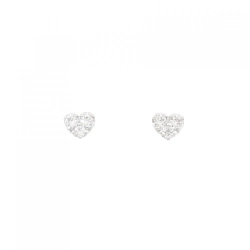 K18WG Bông tai kim cương hình trái tim 0.20CT - Hàng hiệu chính hãng
