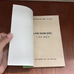 II Sách Kinh Tế: Làm Giám Đốc Cần Biết - Đào Nguyên Vịnh, Lê Thụ - 1991 604855