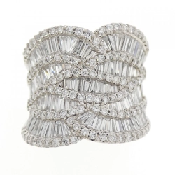 Nhẫn kim cương 750WG 2.80CT - Hàng hiệu Authentic 856000