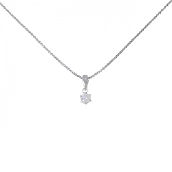 Dây chuyền kim cương Solitaire PT900/PT850 0.21CT - Hàng hiệu Chính hãng