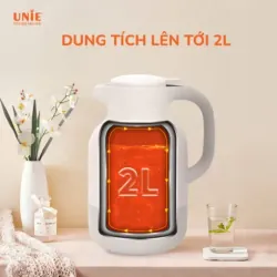 Phích giữ nhiệt UNIE UKW08 2L, ruột thủy tinh cao cấp, giữ nhiệt 48h 654202