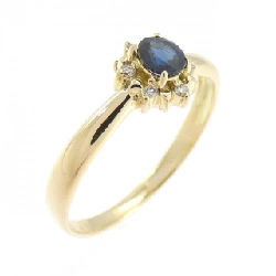 Nhẫn Sapphire K18YG - Hàng hiệu Chính hãng