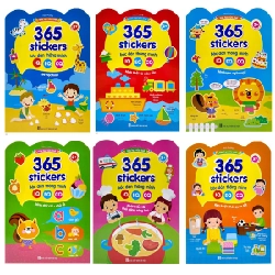 Bộ Sách Vừa Học Vừa Chơi - 365 Sticker Bóc Dáng Thông Minh (Song Ngữ Việt Anh - Dành Cho Trẻ 2-6 Tuổi) (Bộ 6 Cuốn) 275629