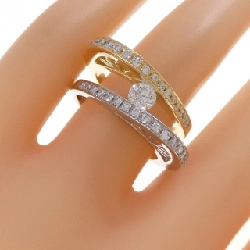 Nhẫn kim cương K18YG/PT900 0.34CT - Hàng hiệu Authentic 848131