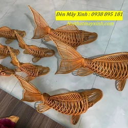 Đèn mây hình cá chính hãng ,đèn decor hình cá,đèn handmade hình cá 494582