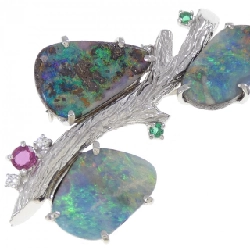 PT900/K14WG Đá màu Brooch 10.7CT - Hàng hiệu Chính hãng 873434