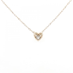 K10PG Dây chuyền kim cương hình trái tim 0.07CT - Hàng hiệu Chính hãng