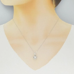 K18WG Dây chuyền hình trái tim kim cương 0.377CT - Hàng hiệu Chính hãng 860898