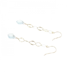 K10YG Aquamarine Bông tai - Hàng hiệu Chính hãng 875835