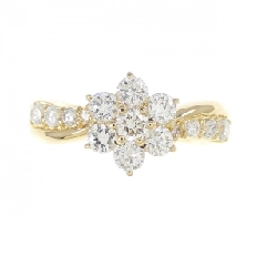 Nhẫn kim cương hoa K18YG 0.72CT 671032