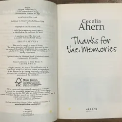 Thanks for the Memories - Cecelia Ahern 731661