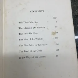 Seven science fiction novels of H.G. Wells hard cover 760411