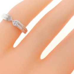 Nhẫn nhẫn hồng kim cương K18WG 0.06CT 672347