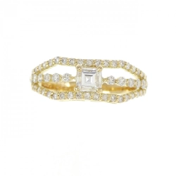 Nhẫn kim cương K18YG 0.256CT 672577