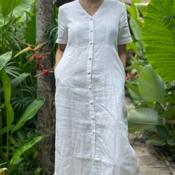 Đầm suông linen 524437