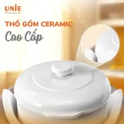 Nồi nấu chậm UNIE USC102W, thố gốm Ceramic cao cấp, 4 chế độ nấu 621941