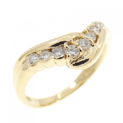 Nhẫn kim cương K18YG 0.30CT