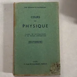 Cours de Physique (<1960s)