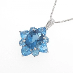 K14WG Blue Topaz Necklace - Hàng hiệu Authentic 864103