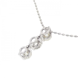 K18WG Dây chuyền kim cương ba viên 0.30CT - Hàng hiệu Chính hãng 865042