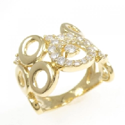 Nhẫn kim cương K18YG 0.45CT