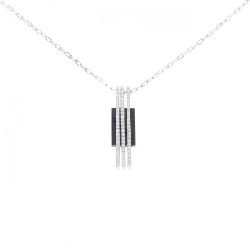 K18WG/750WG Mặt dây chuyền Onyx - Hàng hiệu Chính hãng