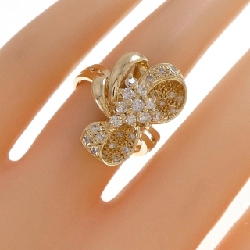 Nhẫn kim cương K18YG hình ruy băng 0.50CT - Hàng hiệu Authentic 851435