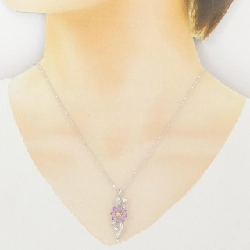 K18WG Hoa Sapphire Dây chuyền 1.30CT - Hàng hiệu Chính hãng 857756