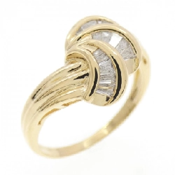 Nhẫn kim cương K18YG/K18WG 0.20CT - Hàng hiệu Authentic