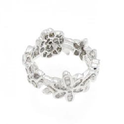 Nhẫn kim cương hoa K18WG 0.90CT - Hàng hiệu Authentic 854720