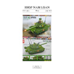 Đồ Chơi Lắp Ráp Mô Hình Xe Tăng H005 Military Weapons Tank 149663